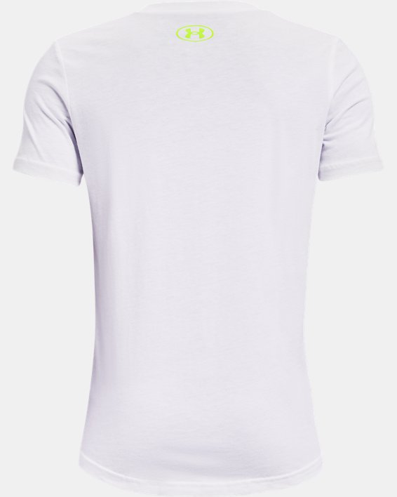 เสื้อยืด UA Cool Supplies สำหรับเด็กผู้ชาย, White, pdpMainDesktop image number 1